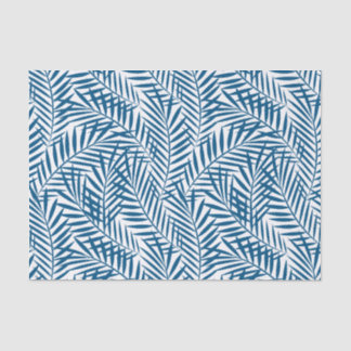 Blaues Palmenblatt Seidenpapier