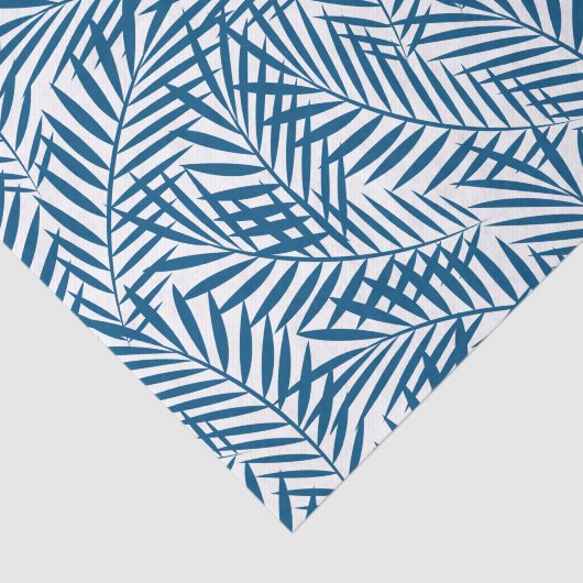 Blaues Palmenblatt Seidenpapier (Ausschnitt)