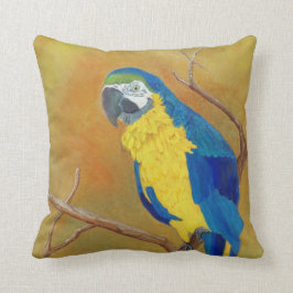 Blaues Papageien-Amerikaner MoJo Kissen