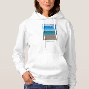Blaues Paradies am Lago di Michigan Hoodie