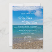 Blaues Paradies im Michigan Einladung (Vorderseite)