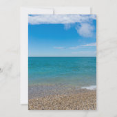 Blaues Paradies im Michigan Einladung (Rückseite)