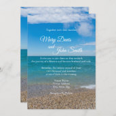 Blaues Paradies im Michigan Einladung (Vorne/Hinten)