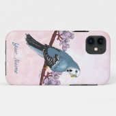 Blaues Paradies mit Blumen Case-Mate iPhone Hülle (Rückseite (Horizontal))