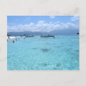 Blaues Paradies Postkarte (Vorderseite)