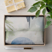 Blaues Parakeet Eukalyptus Decoupage Seidenpapier (Geschenk)