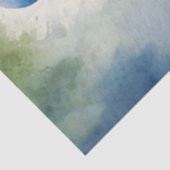 Blaues Parakeet Eukalyptus Decoupage Seidenpapier (Ausschnitt)