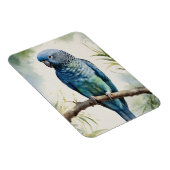 Blaues Parakeet Eukalyptus Tree Flexibel Magnet (Rechte Seite)
