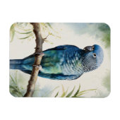 Blaues Parakeet Eukalyptus Tree Flexibel Magnet (Horizontal)