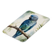 Blaues Parakeet Eukalyptus Tree Flexibel Magnet (Linke Seite)