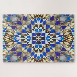 Blaues Parkett Puzzle
