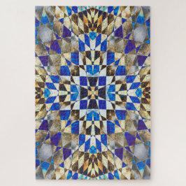 Blaues Parkett Puzzle