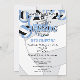 Blaues Party Einladung