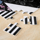 Blaues Patchwork, beliebt, Patchwork, Folk, rustik Puzzle (Seite)