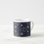 Blaues Patchwork Espressotasse (Vorderseite Rechts)