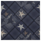 Blaues Patchwork Stoff (Muster)