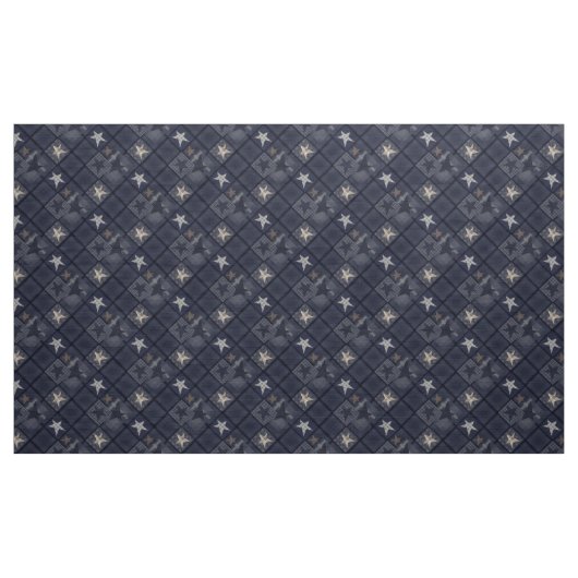 Blaues Patchwork Stoff (Yard (91,4 cm))