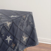 Blaues Patchwork Tischdecke (Beispiel)