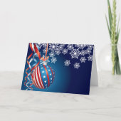 Blaues patriotisches Weihnachten (Vorderseite)