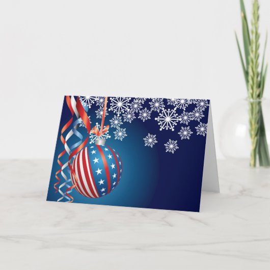 Blaues patriotisches Weihnachten (Vorderseite)