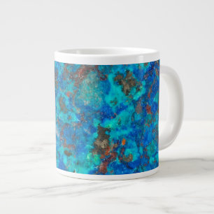 Blaues patteriertes Shattuckit Jumbo-Tasse