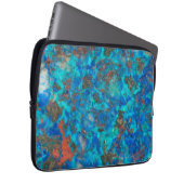 Blaues patteriertes Shattuckit Laptopschutzhülle (Vorne Rechts)