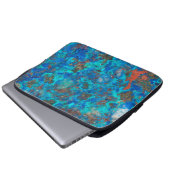 Blaues patteriertes Shattuckit Laptopschutzhülle (Vorne Knopf)