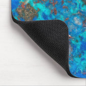 Blaues patteriertes Shattuckit Mousepad (Ecke)