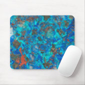 Blaues patteriertes Shattuckit Mousepad (Mit Mouse)