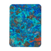 Blaues patteriertes Shattuckite Magnet (Vertikal)