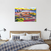 Blaues Pavillon, Verbotene Stadt Leinwanddruck (Insitu (Schlafzimmer))