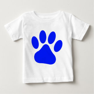 Blaues Pawprint Baby T-shirt