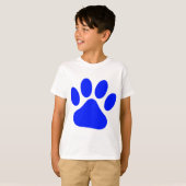 Blaues Pawprint T-Shirt (Vorne ganz)