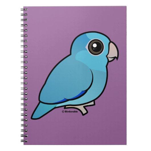 Blaues pazifisches Parrotlet Notizblock (Vorderseite)