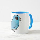 Blaues pazifisches Parrotlet Tasse (VorderseiteRechts)
