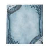 Blaues Pergament Gothic Letterhead Notizblock (Vorderseite)