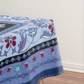 Blaues Perlteppich-Medium Tischdecke (Beispiel)