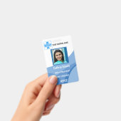 blaues Personalisiertes Krankenhaus oder Klinikper Ausweis (Handheld)