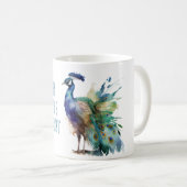 Blaues Pfau Kaffeetasse (VorderseiteRechts)