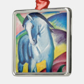 Blaues Pferd I durch Franz Marc Silbernes Ornament (Links)