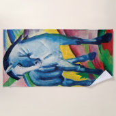 Blaues Pferd I durch Franz Marc Strandtuch (Vorderseite)