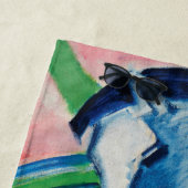 Blaues Pferd I durch Franz Marc Strandtuch (Beispiel)