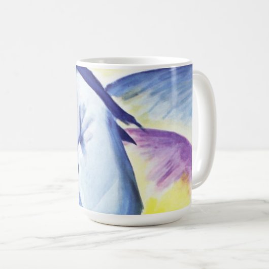 Blaues Pferd I von Franz Marc Tasse (VorderseiteRechts)