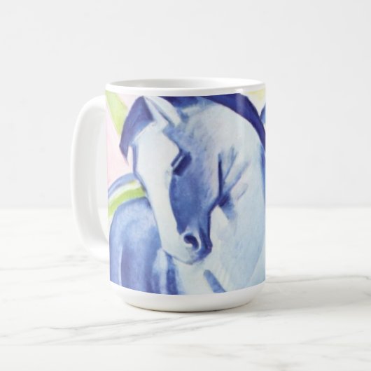 Blaues Pferd I von Franz Marc Tasse (Vorderseite Links)
