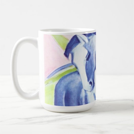 Blaues Pferd I von Franz Marc Tasse (Links)