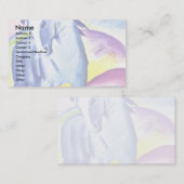 Blaues Pferd I von Marc Franz Visitenkarte (Vorne/Hinten)