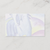 Blaues Pferd I von Marc Franz Visitenkarte (Rückseite)