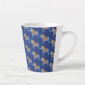 Blaues Pferd Latte Tasse (Rechts)