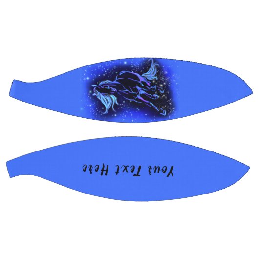 Blaues Pferd läuft in der frühen Nacht - Benutzerd Basketball (Panele)