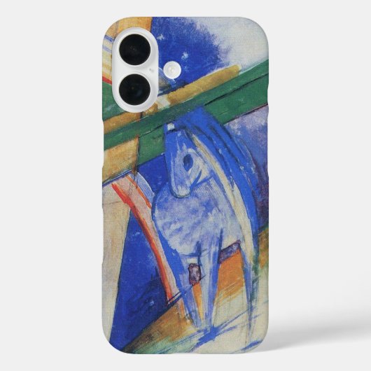 Blaues Pferd mit Regenbogen von Franz Marc Case-Mate iPhone Hülle (Rückseite)